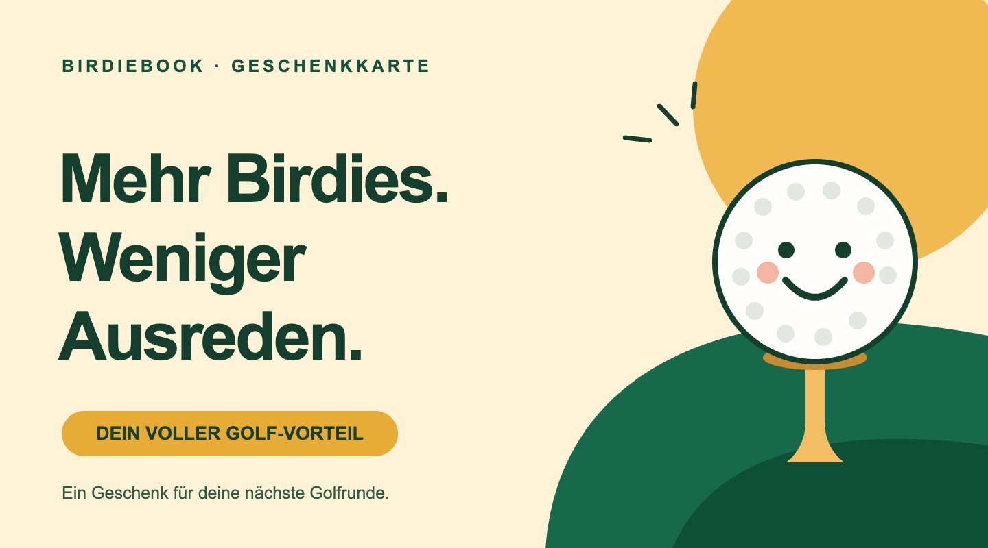 Fröhliches Golfmotiv